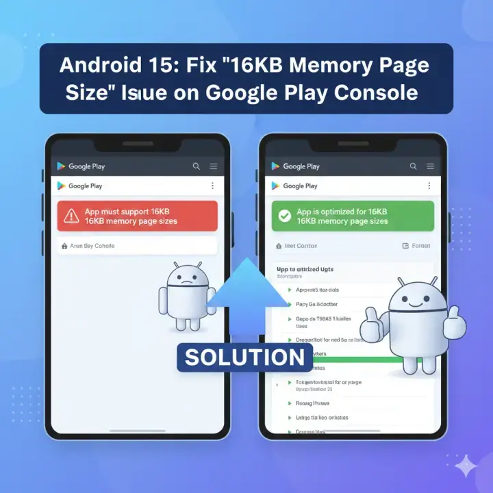 كيفية تحديث تطبيقاتك لدعم 16KB Page Size في Android 15: خطوات لـ Google Play Console